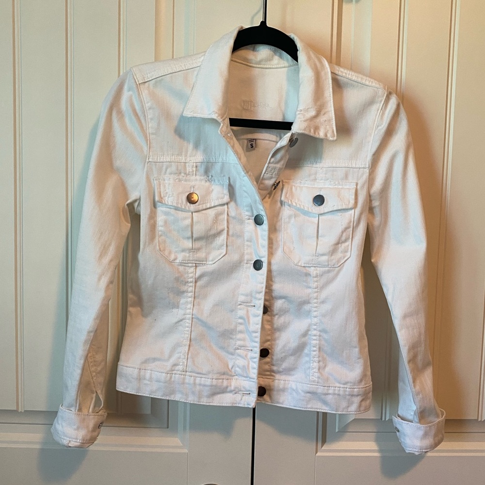 Kut from the kloth denim white jean jacket